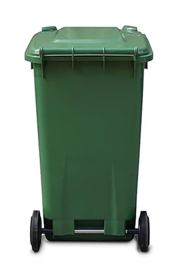 Plastik Çöp Konteyneri 240 Litre Konteyner - A+ Isıya Karşı Dayanıklı Malzeme - Yeşil